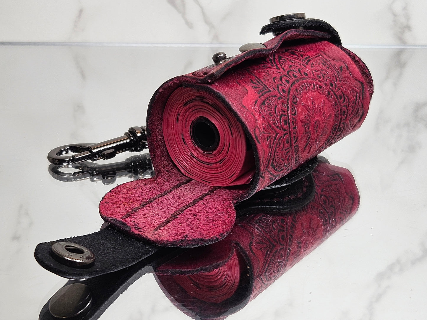Embossed Poop/Waste Bag Dispenser - Mandala 3027