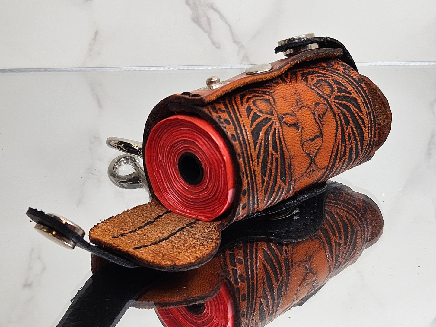 Embossed Poop/Waste Bag Dispenser - Lion 3028