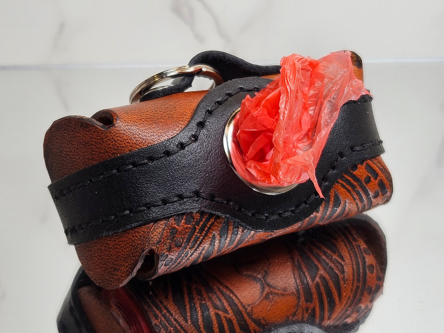 Embossed Poop/Waste Bag Dispenser - Lion 3028