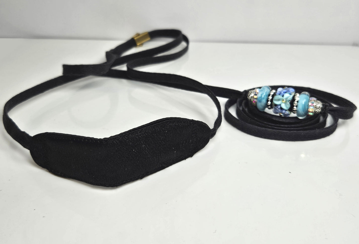 48" Cordo-Hyde Lead with Resco style Collar & Kindness Pad - Black