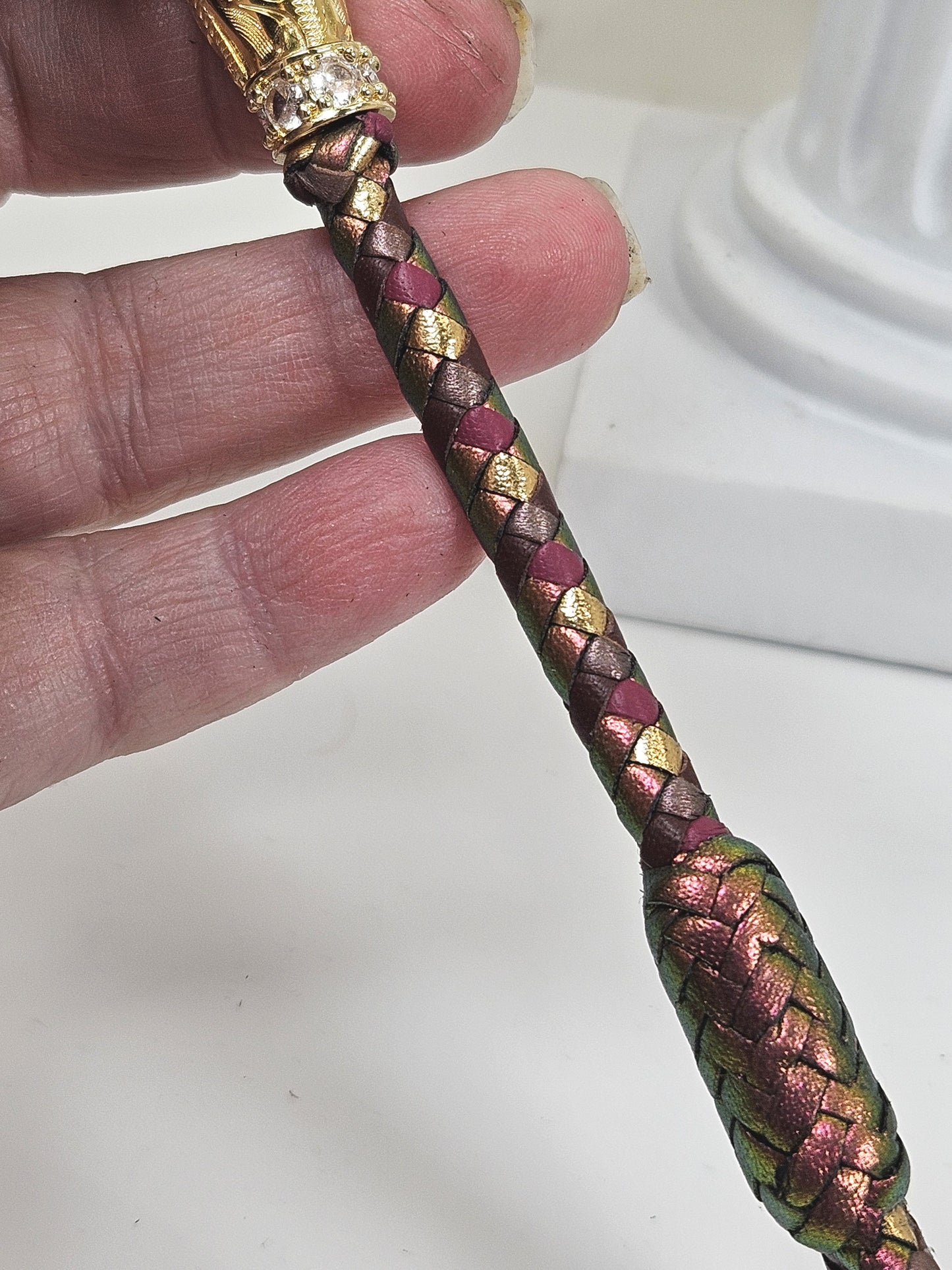 Custom finish of prestarted 6 strand lead