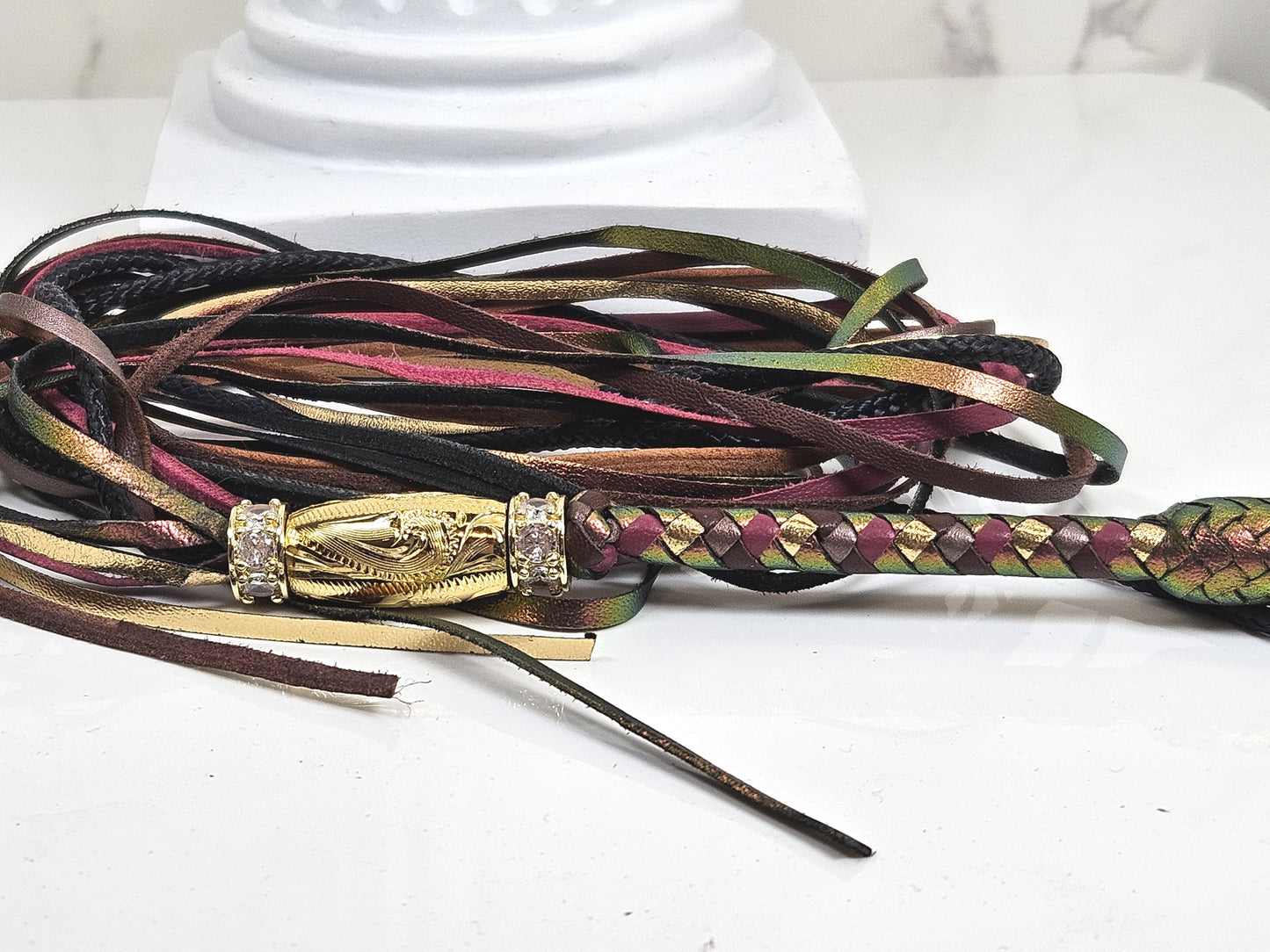 Custom finish of prestarted 6 strand lead