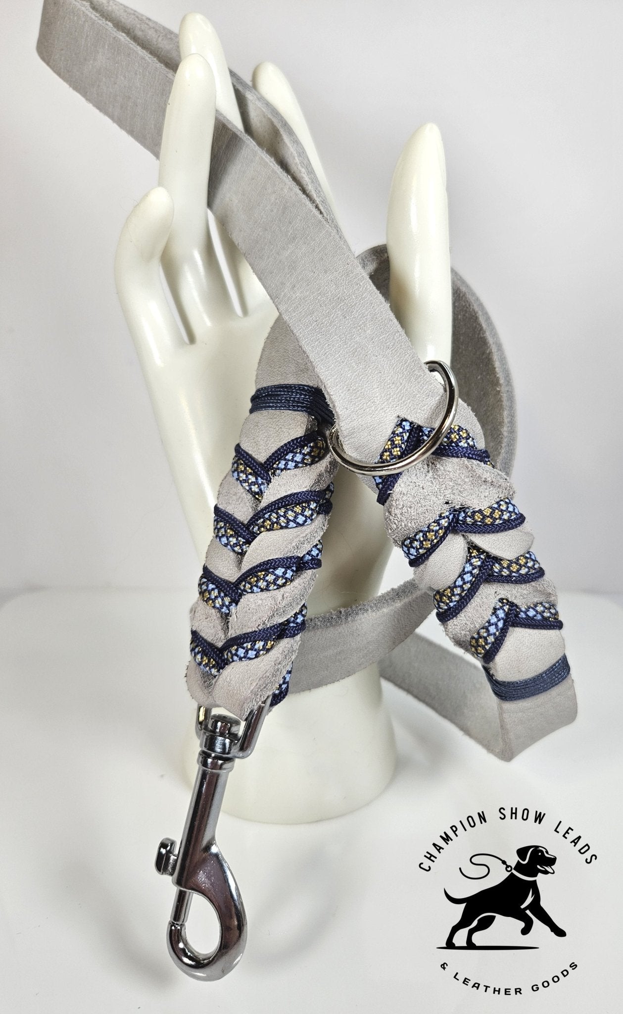 34.5" Walking Lead - Slate Gray - Champion Show Leads