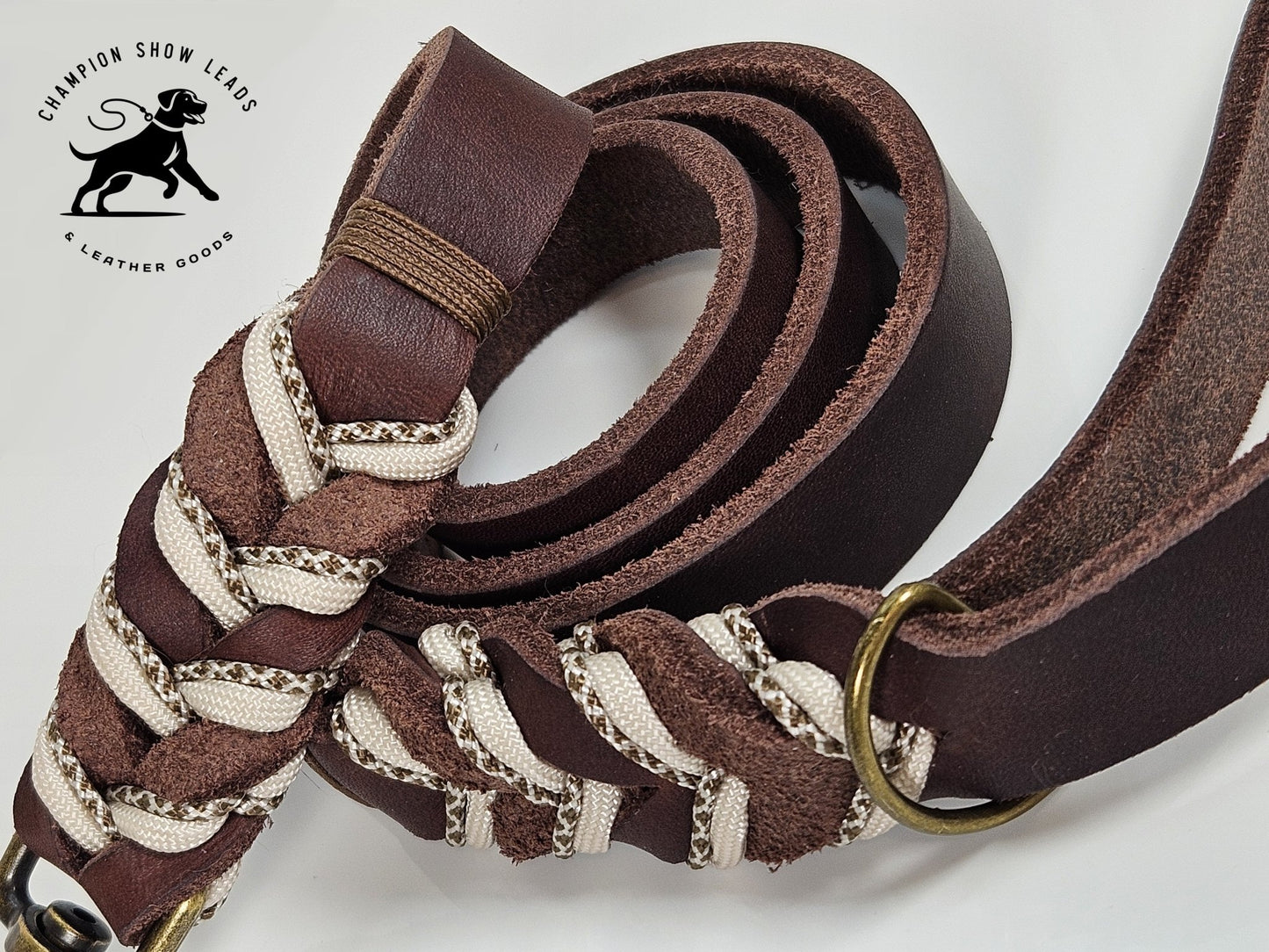 50.5" Walking Lead - Brown - Champion Show Leads