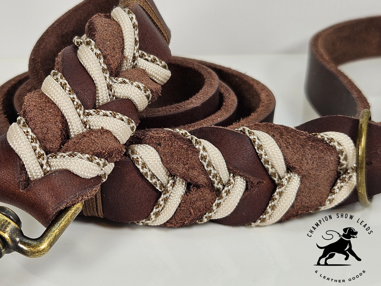 50.5" Walking Lead - Brown - Champion Show Leads
