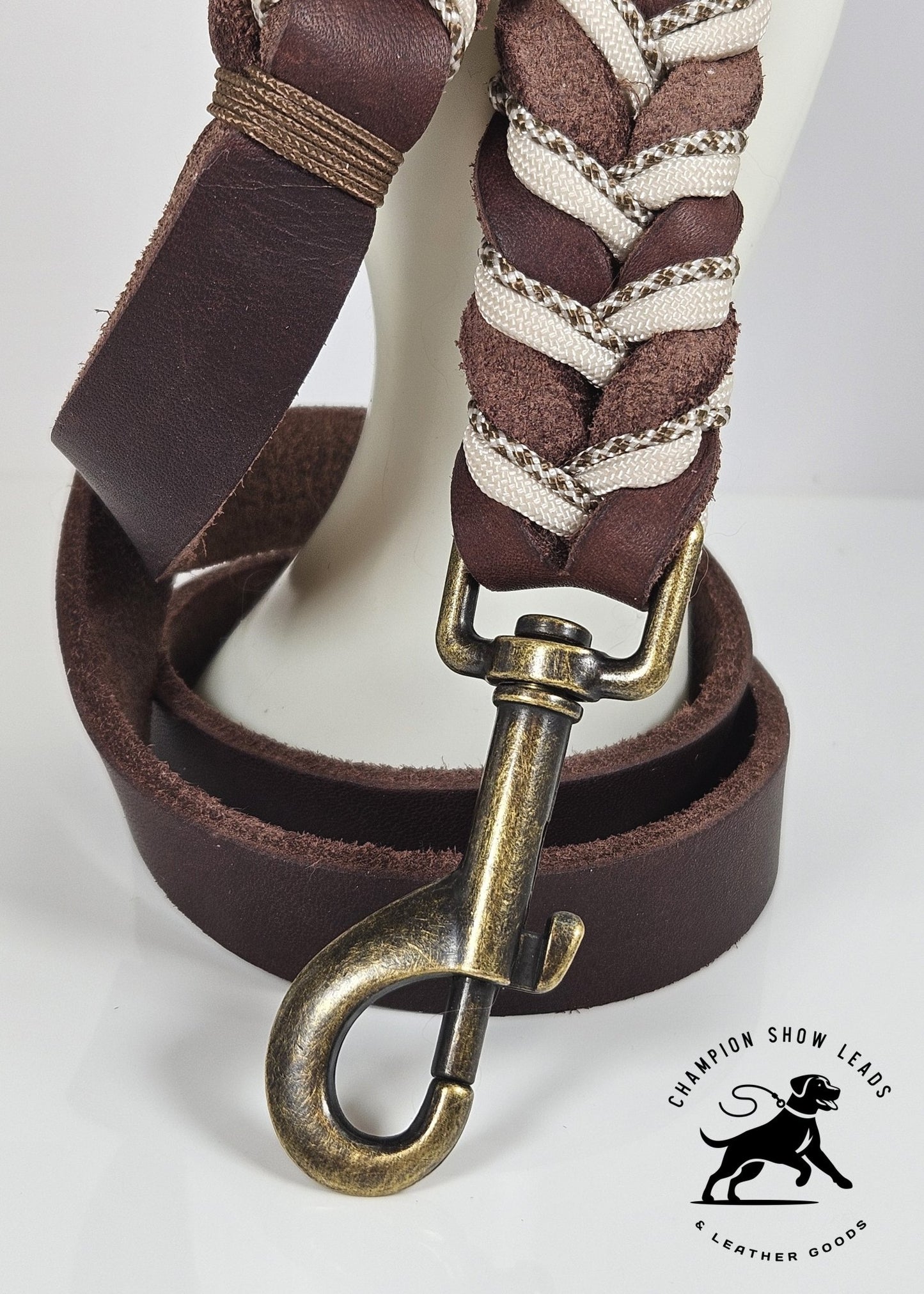 50.5" Walking Lead - Brown - Champion Show Leads