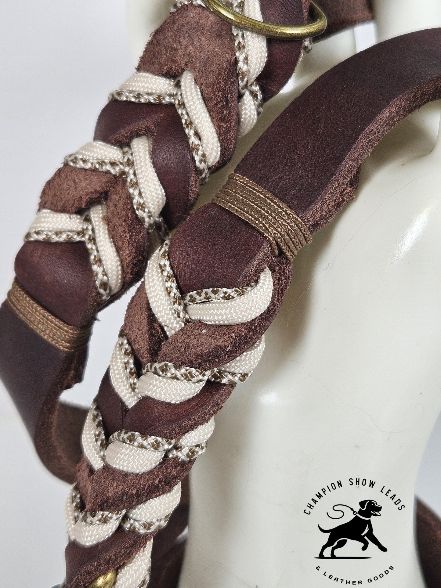 50.5" Walking Lead - Brown - Champion Show Leads
