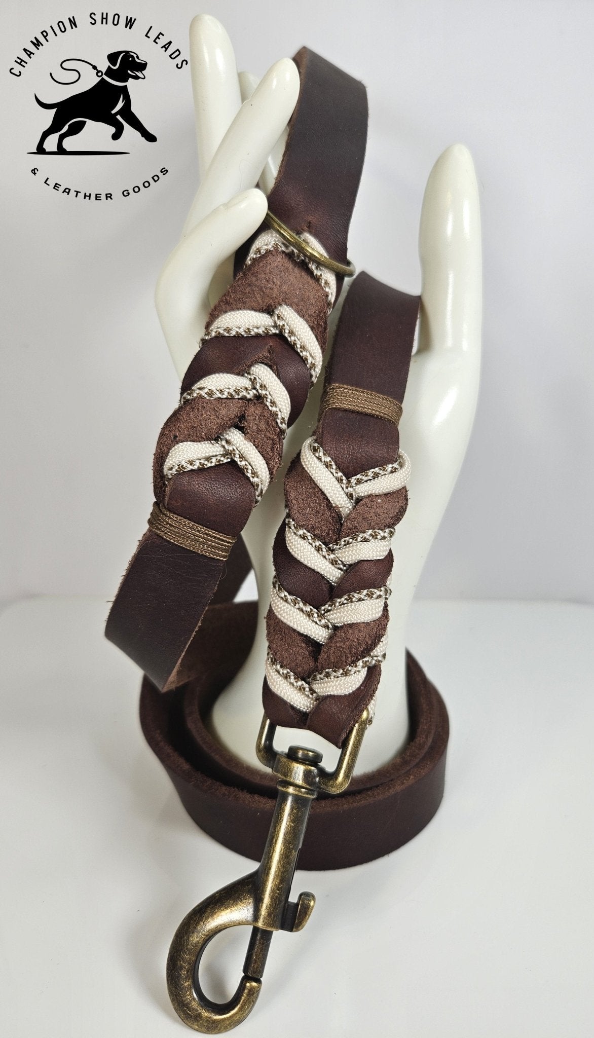 50.5" Walking Lead - Brown - Champion Show Leads