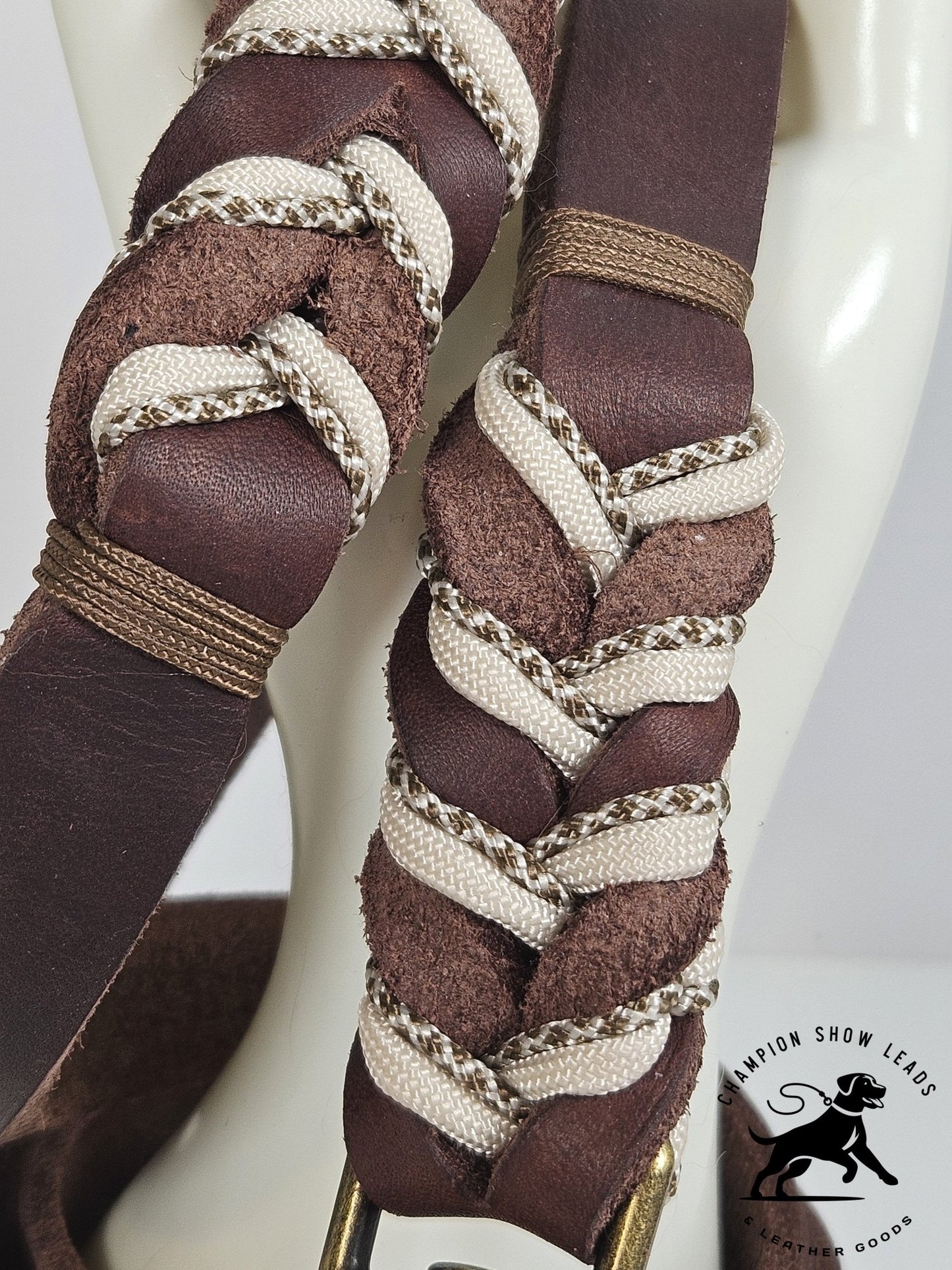 50.5" Walking Lead - Brown - Champion Show Leads
