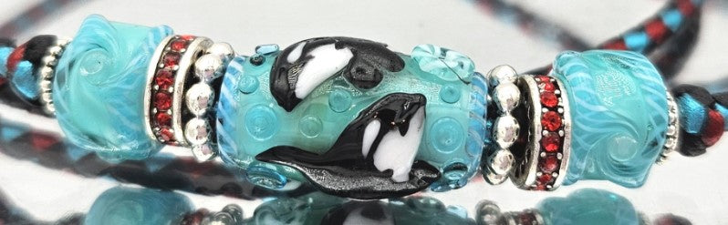 Rhinestone Spacer Beads Silver with Red Crystals - pk 10