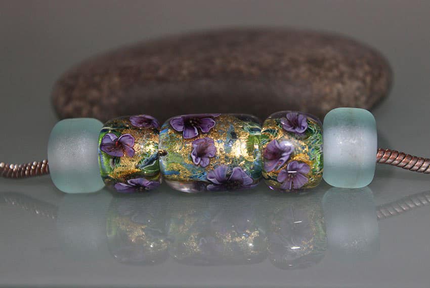Gilded Purple Botanical - Champion Show Leads