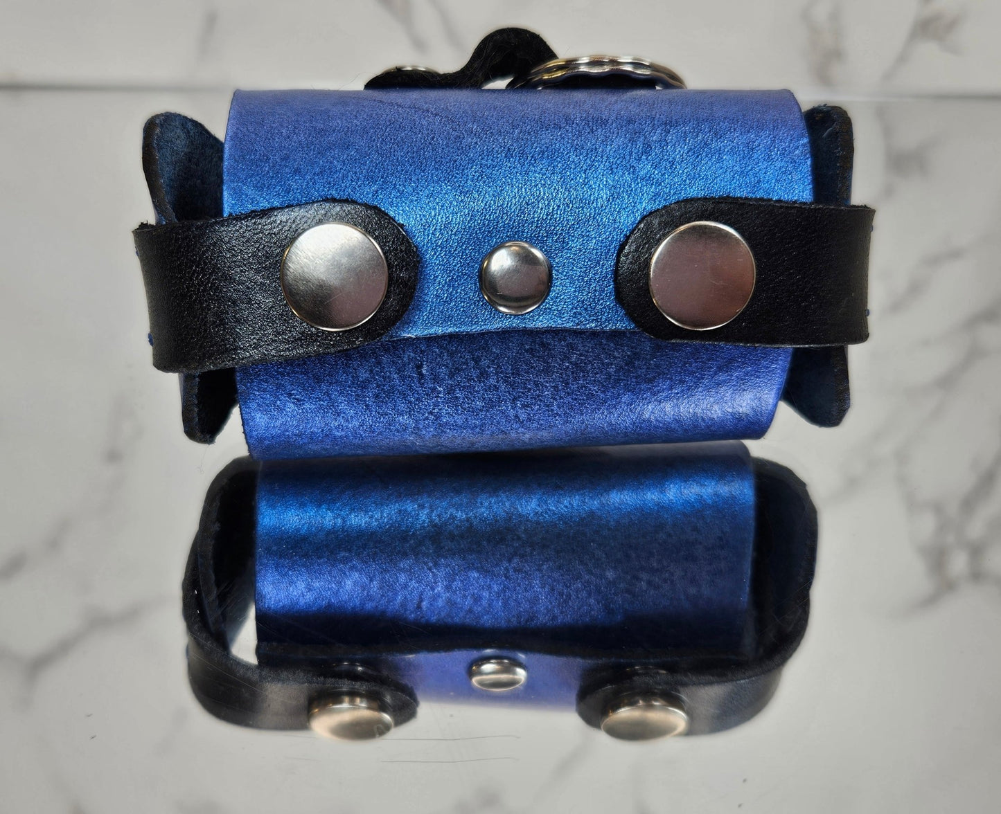 Poop/Waste Bag Dispenser - Blue Metallic 3021 - Champion Show Leads