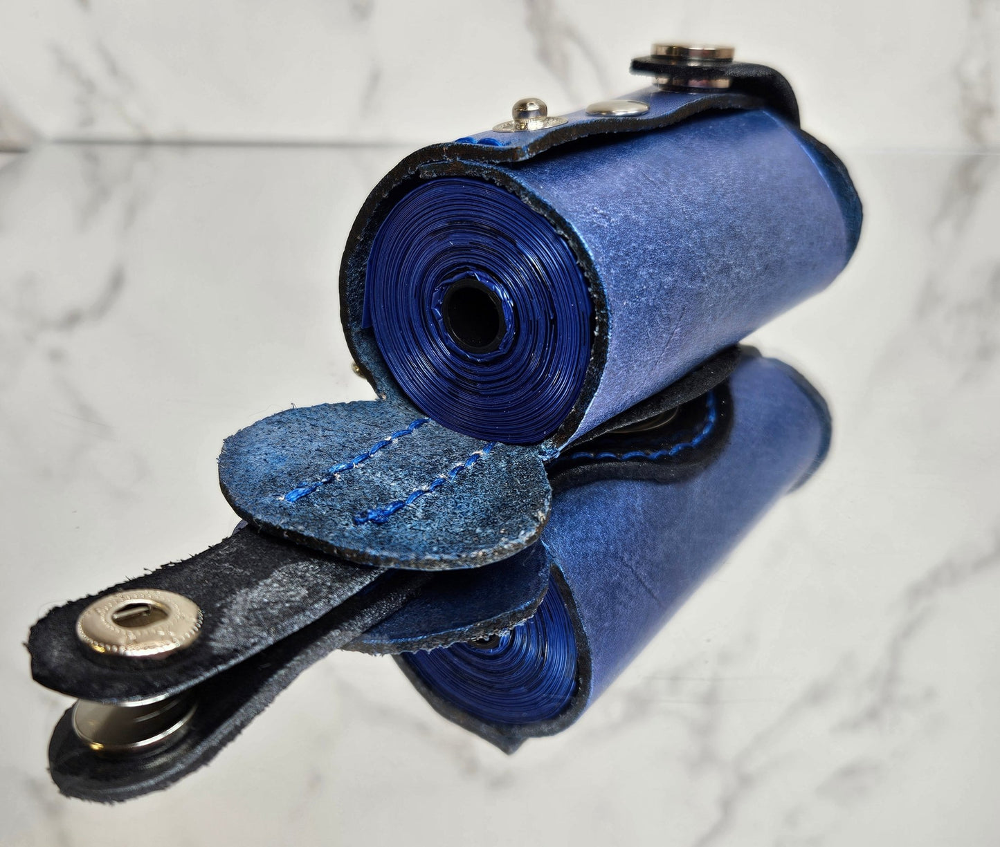 Poop/Waste Bag Dispenser - Blue Metallic 3021 - Champion Show Leads