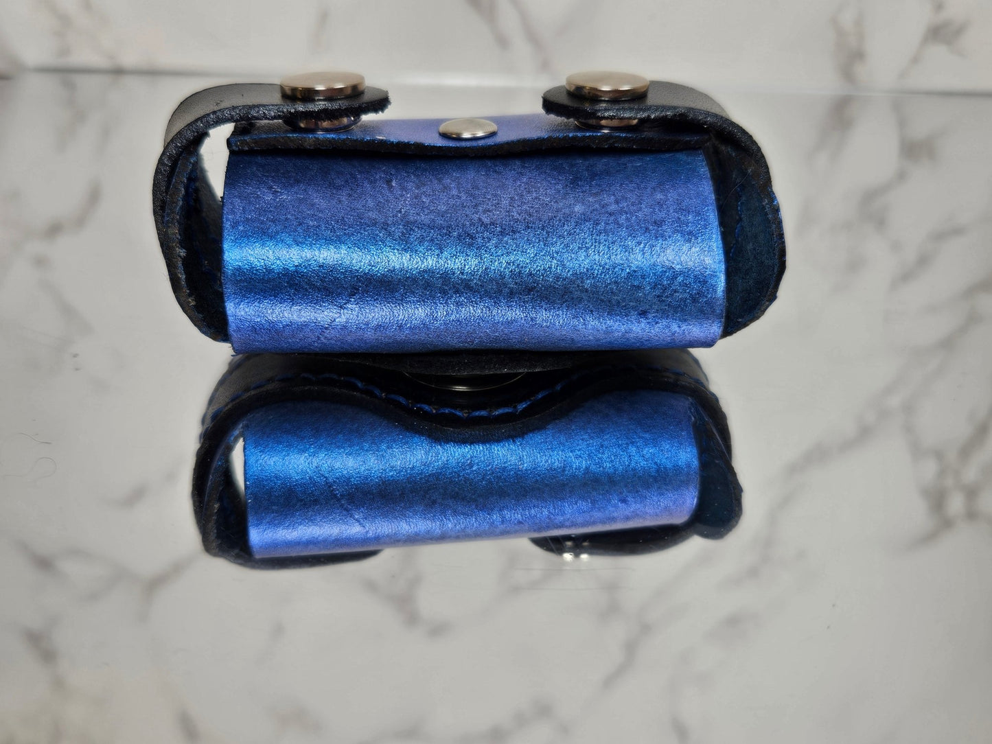 Poop/Waste Bag Dispenser - Blue Metallic 3021 - Champion Show Leads