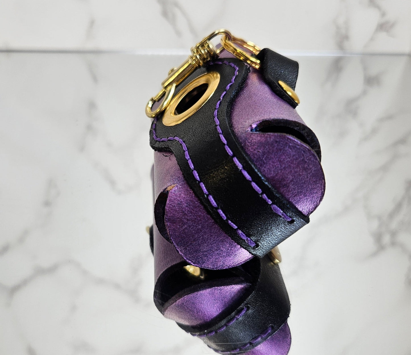 Poop/Waste Bag Dispenser - Purple Metallic 3019 - Champion Show Leads