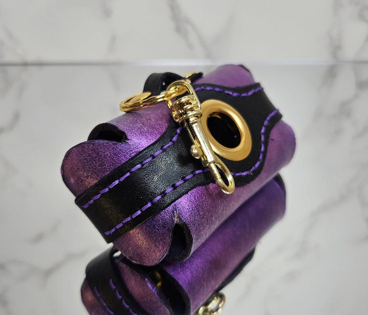 Poop/Waste Bag Dispenser - Purple Metallic 3019 - Champion Show Leads