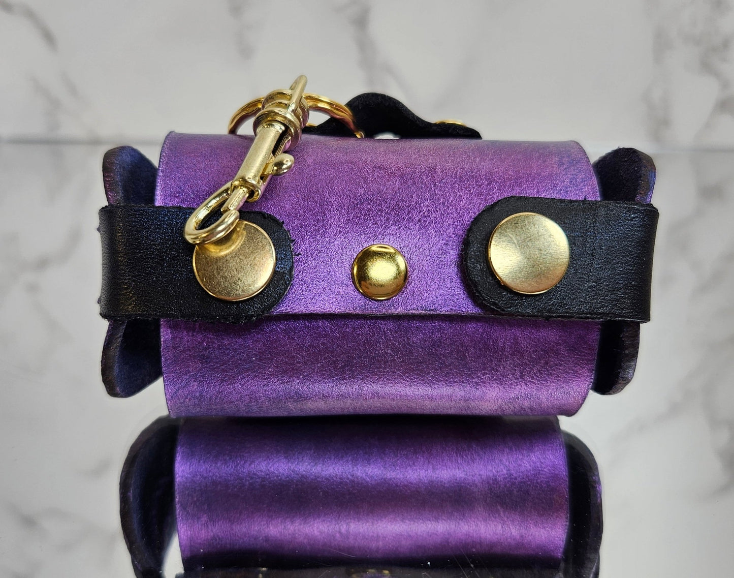 Poop/Waste Bag Dispenser - Purple Metallic 3019 - Champion Show Leads