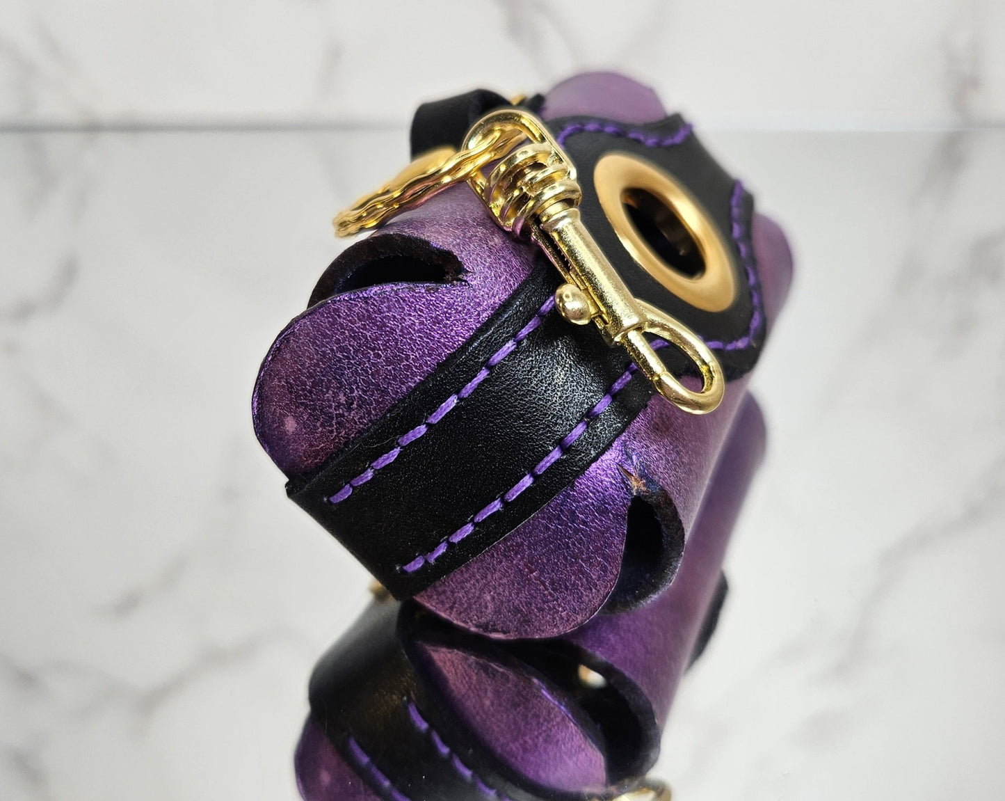 Poop/Waste Bag Dispenser - Purple Metallic 3019 - Champion Show Leads