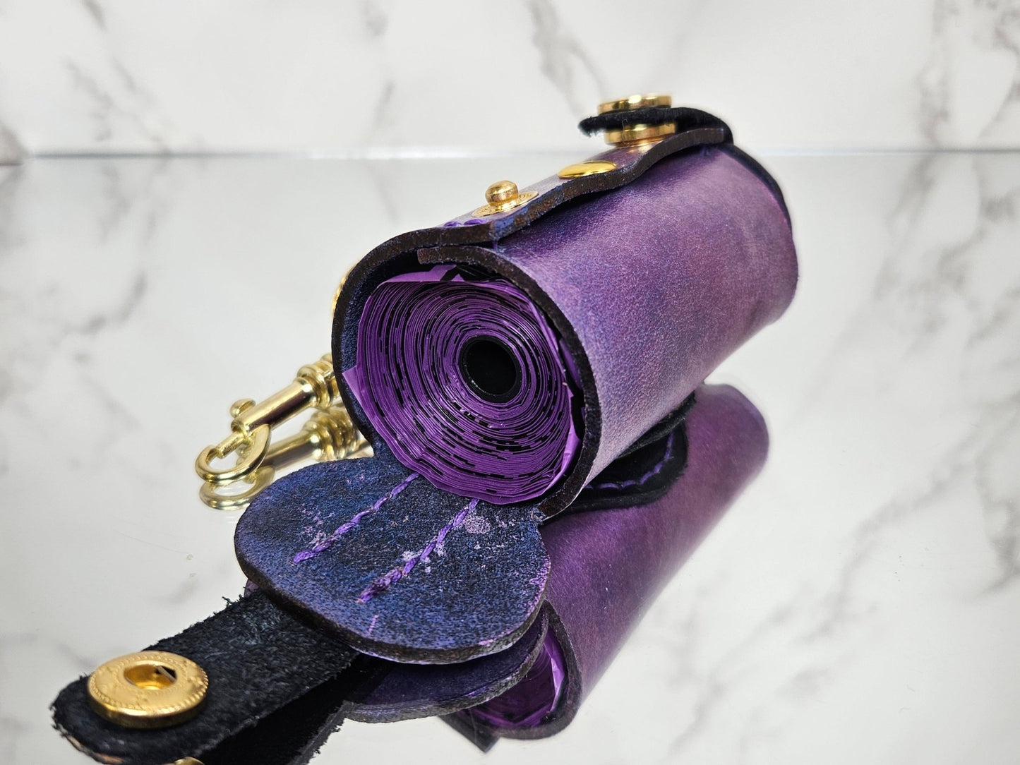 Poop/Waste Bag Dispenser - Purple Metallic 3019 - Champion Show Leads