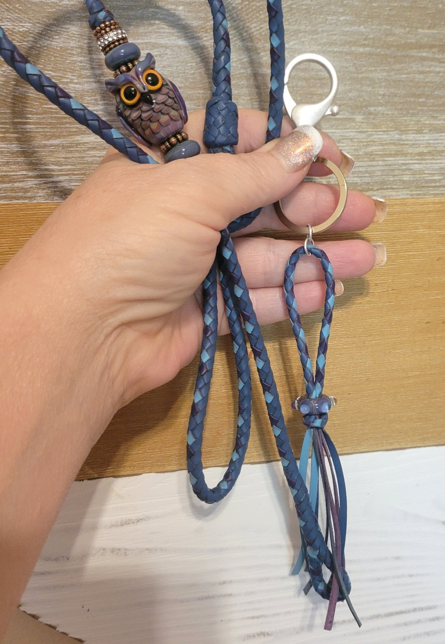 35" Loop End Kangaroo Show Lead with Matching Keychain - ChampionShowLeads