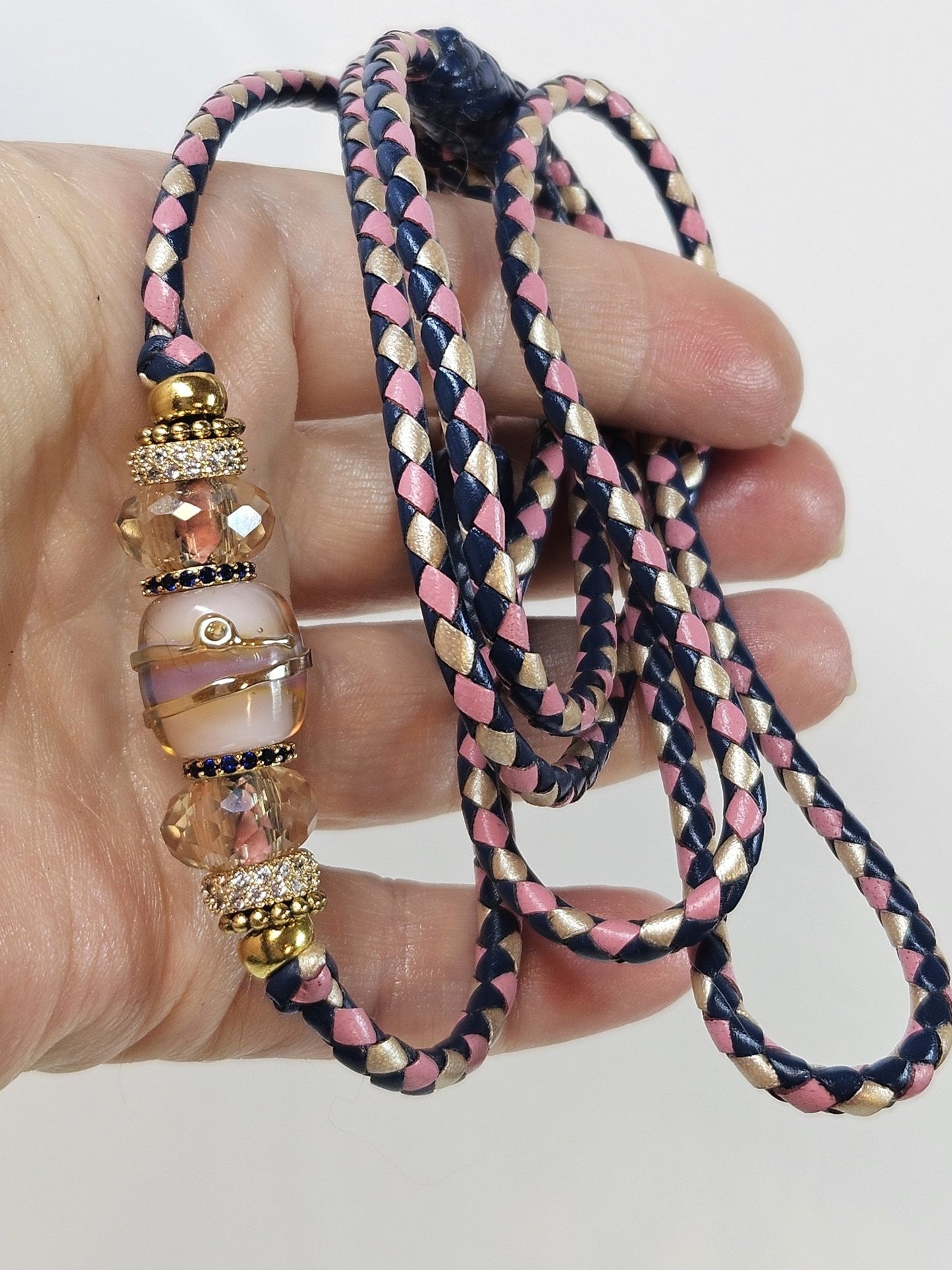 41” Kangaroo Leather Loop End Show Lead - Champion Show Leads