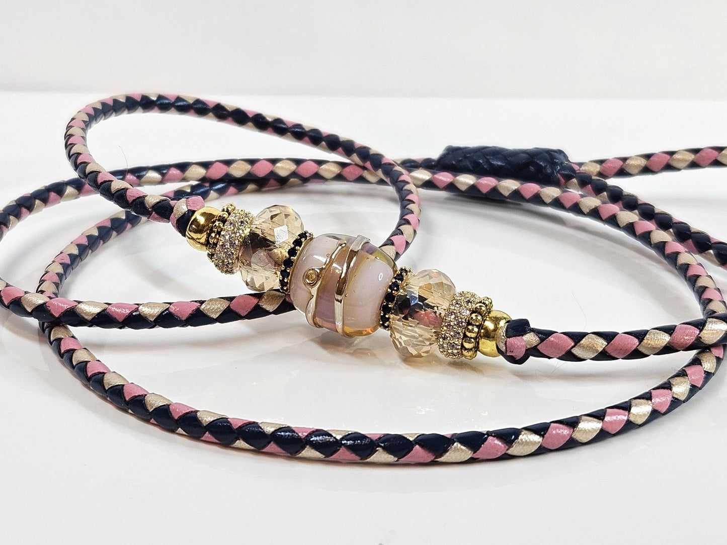 41” Kangaroo Leather Loop End Show Lead - Champion Show Leads