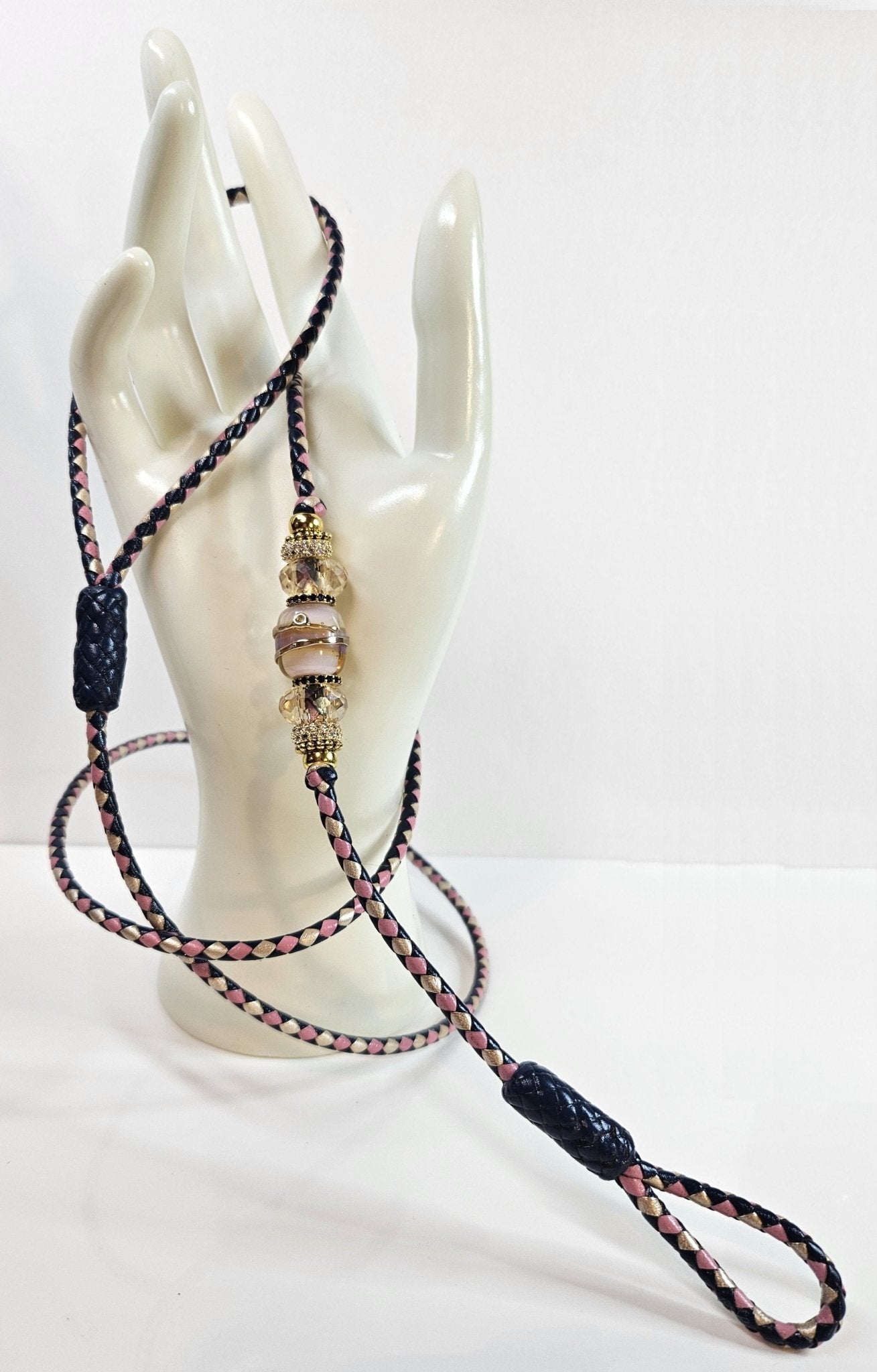 41” Kangaroo Leather Loop End Show Lead - Champion Show Leads