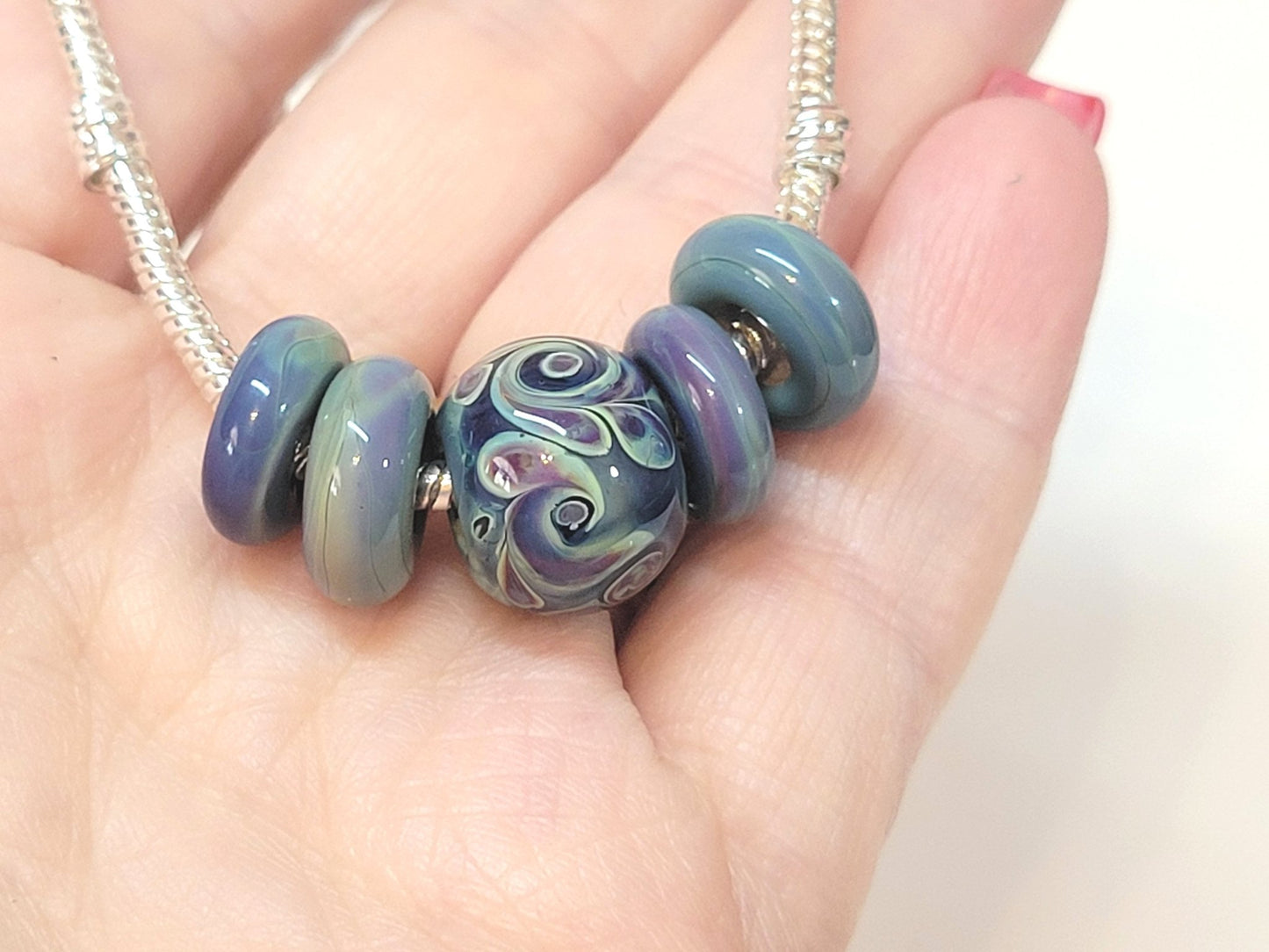 Cobalt Teal Pearl Drops - ChampionShowLeads