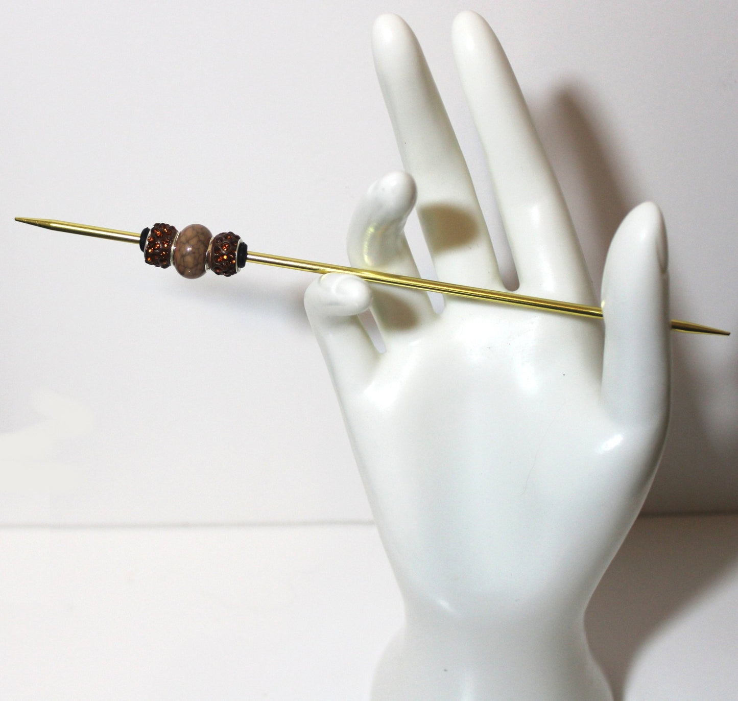Parting Needle - Brown & Gold - ChampionShowLeads