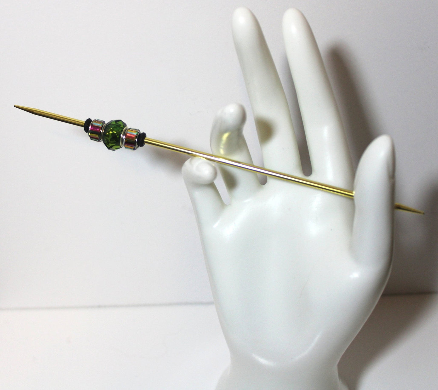 Parting Needle - Green Metallic & Gold - ChampionShowLeads