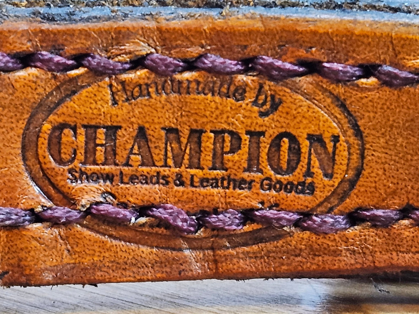 Premade 14" Genuine Leather Collar - Padded - Champion Show Leads