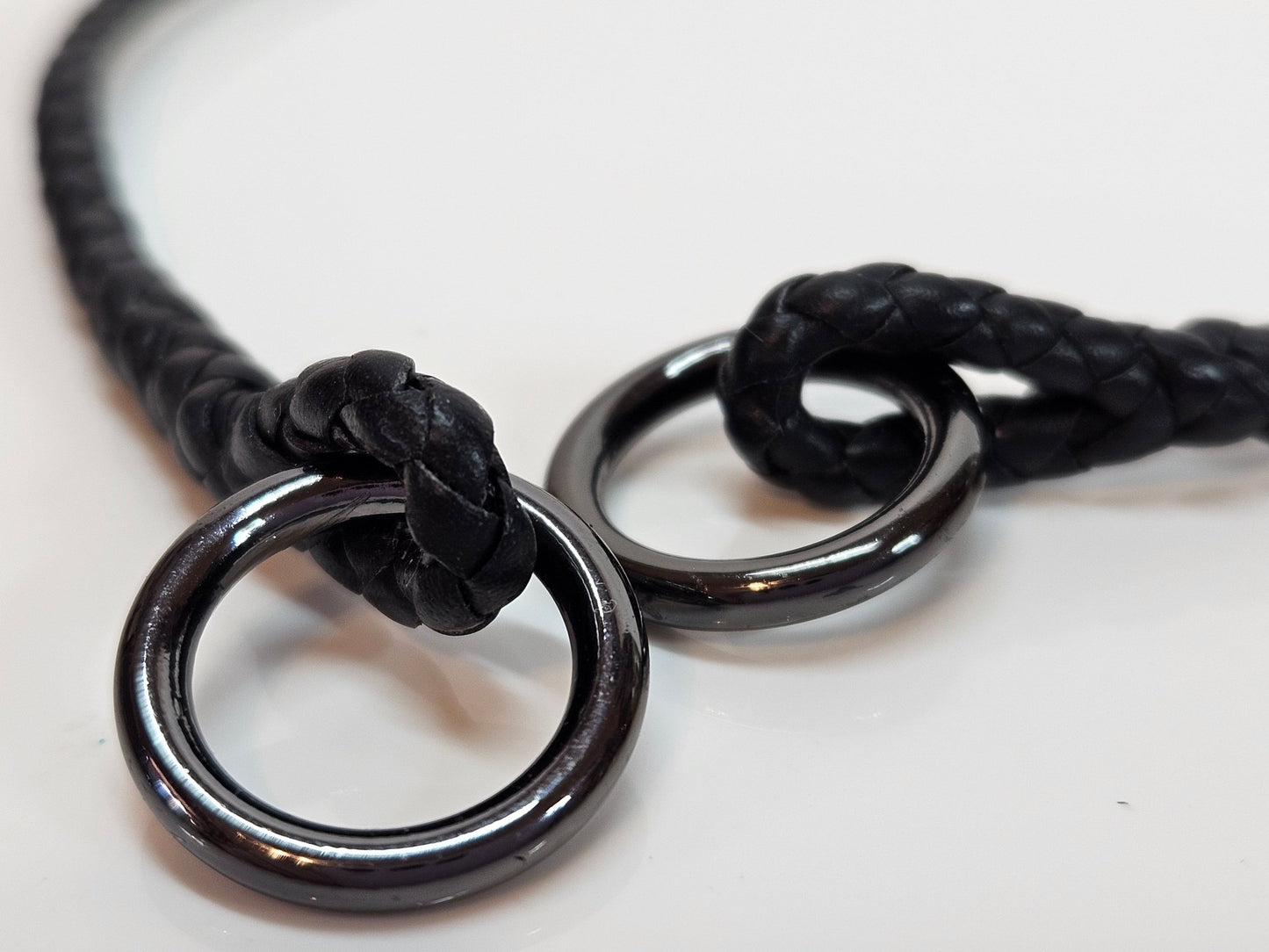 Premade 15.5" Slip Collar with Gunmetal rings - Champion Show Leads