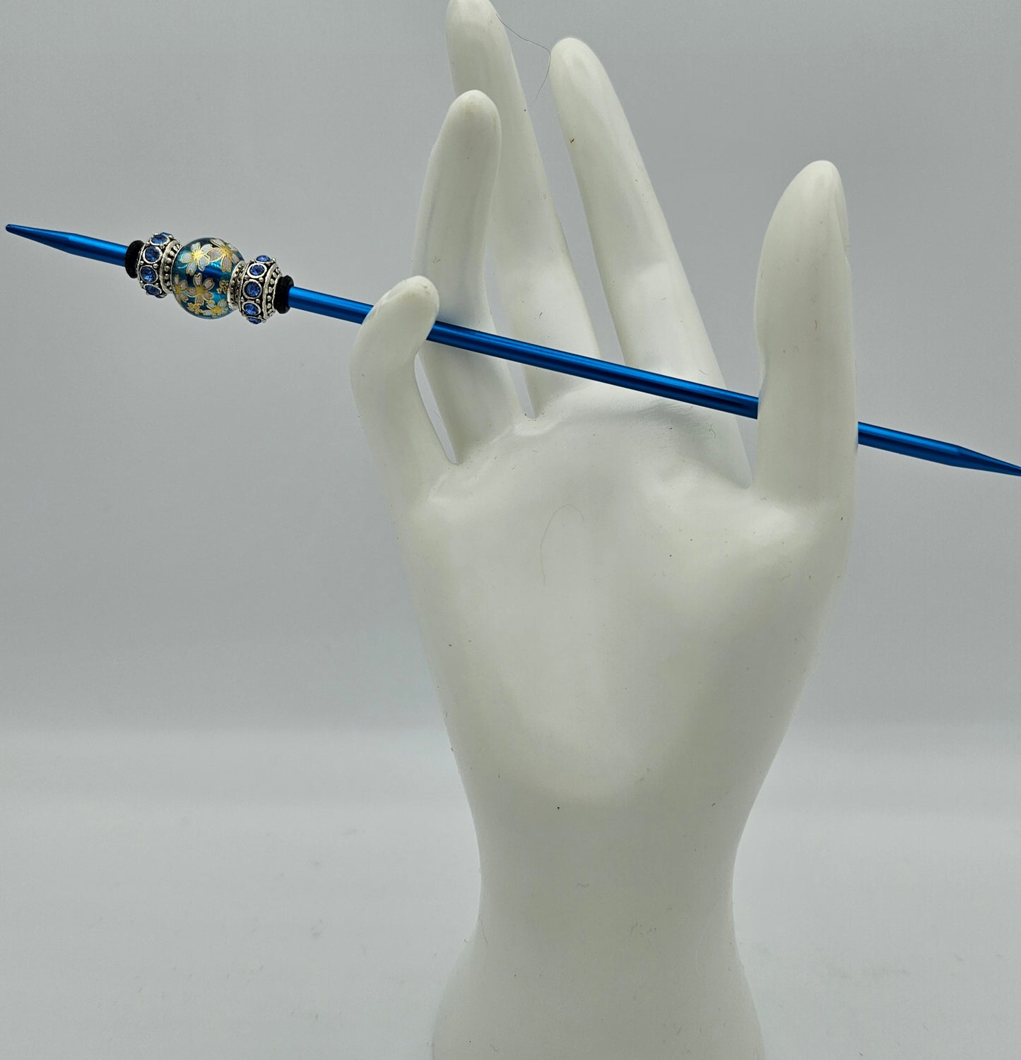 Parting Needle - Blue Floral