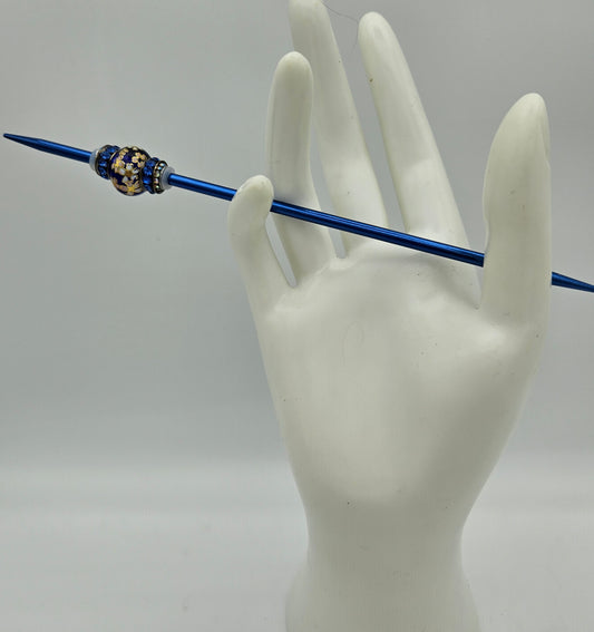 Parting Needle - Blue Floral