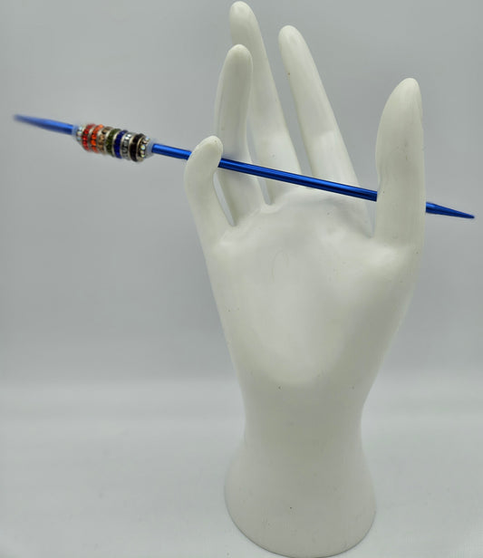 Parting Needle - Blue Rainbow