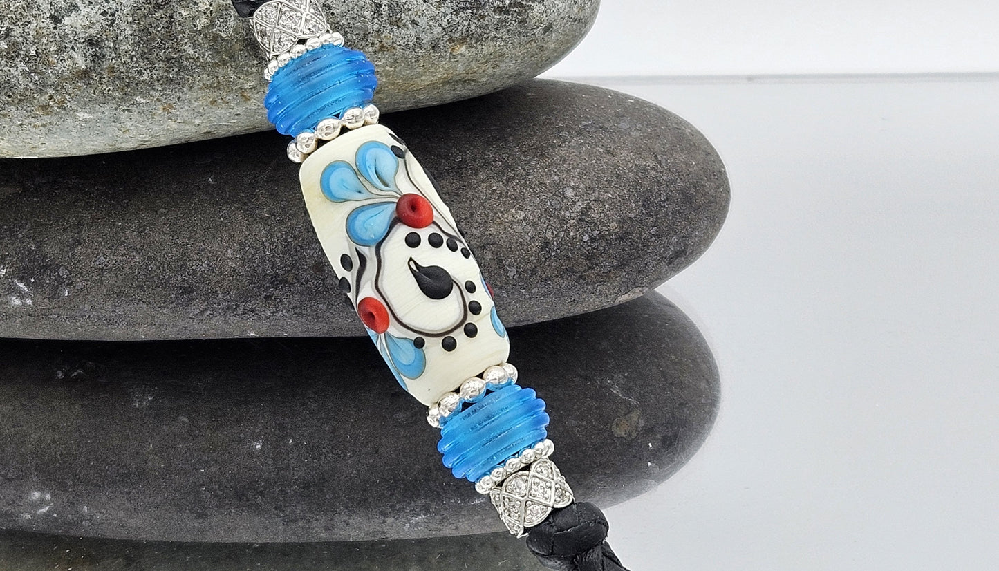 Customizable (up to 42") 6 Strand Leather Show Lead