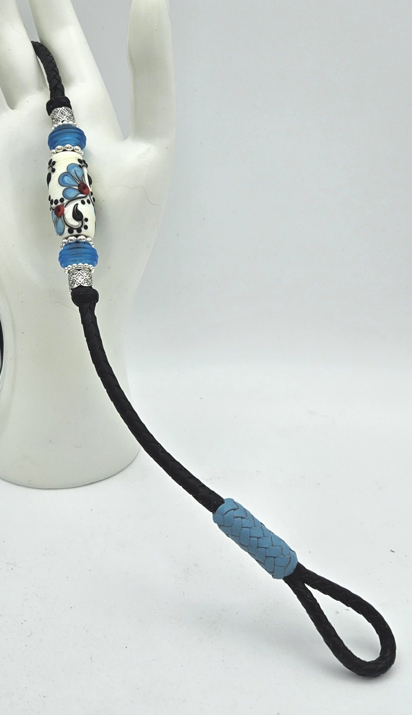 Customizable (up to 42") 6 Strand Leather Show Lead