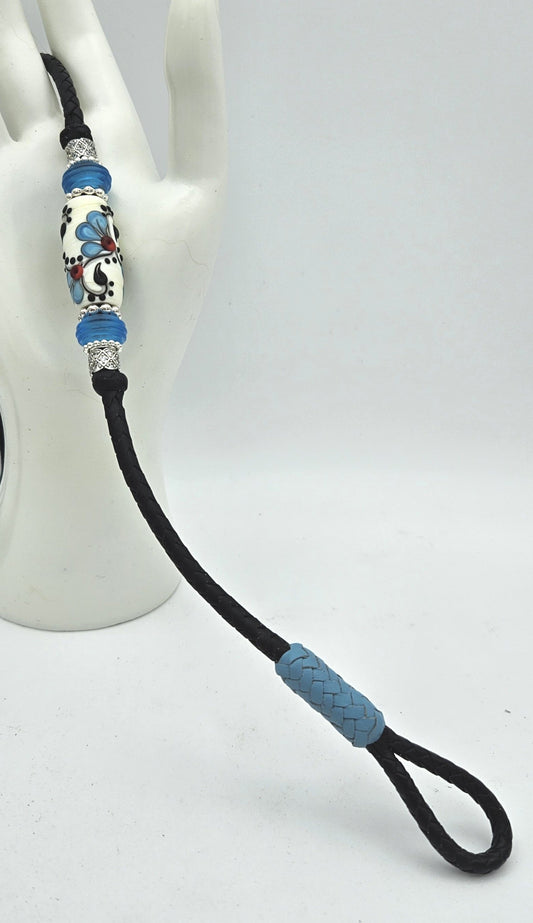 Customizable (up to 42") 6 Strand Leather Show Lead