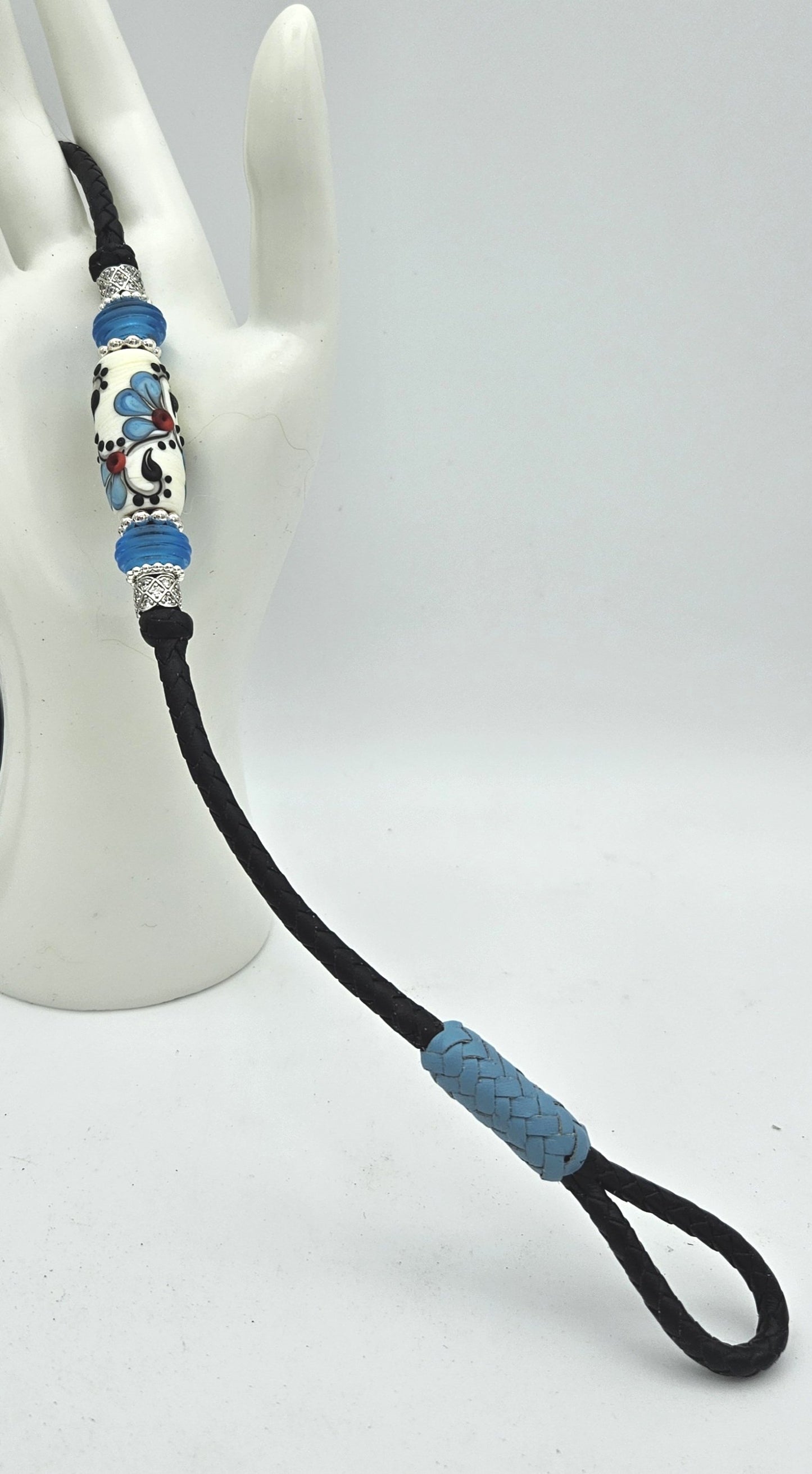 Customizable (up to 42") 6 Strand Leather Show Lead