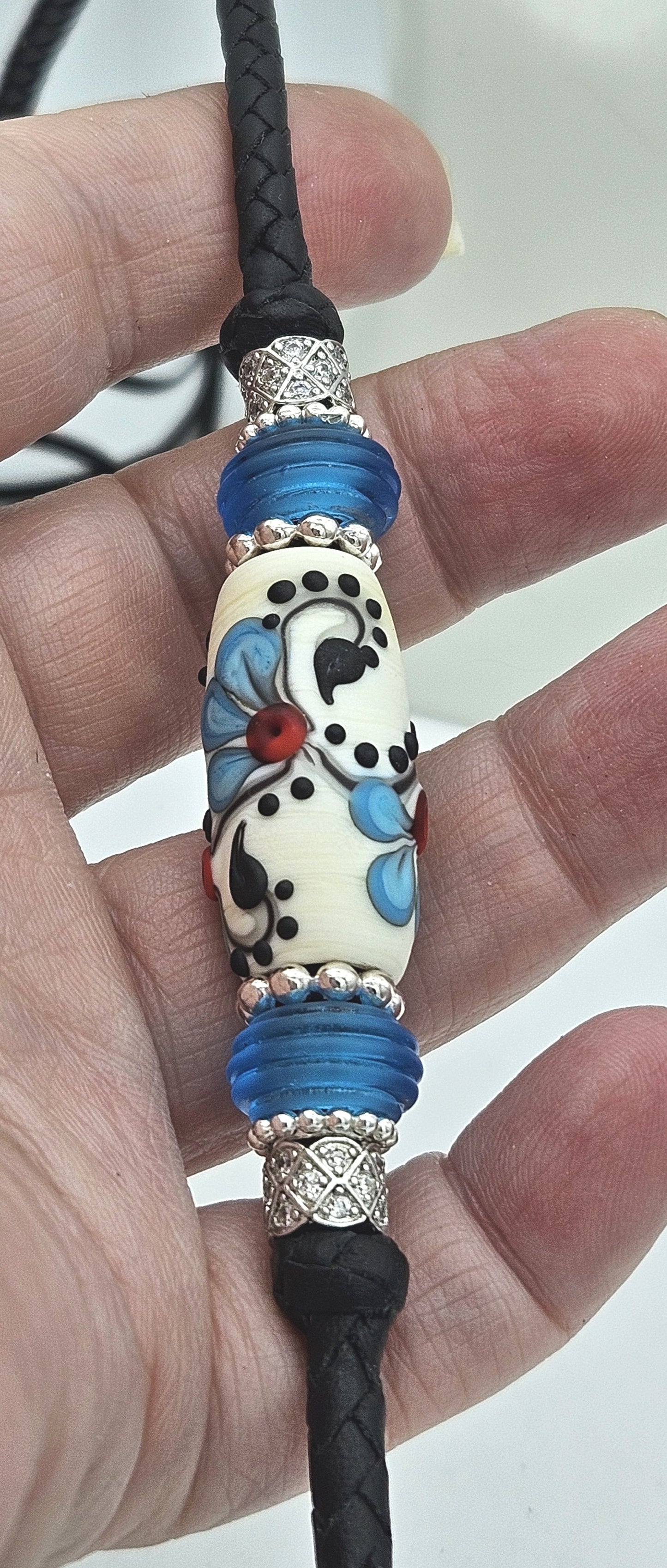 Customizable (up to 42") 6 Strand Leather Show Lead