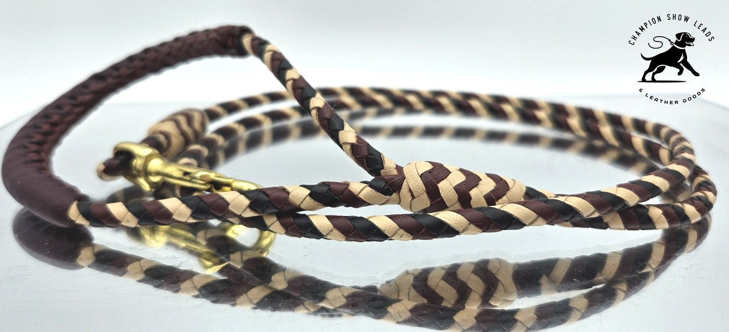 40" 6-Strand Kangaroo Show Lead with Padded Handle