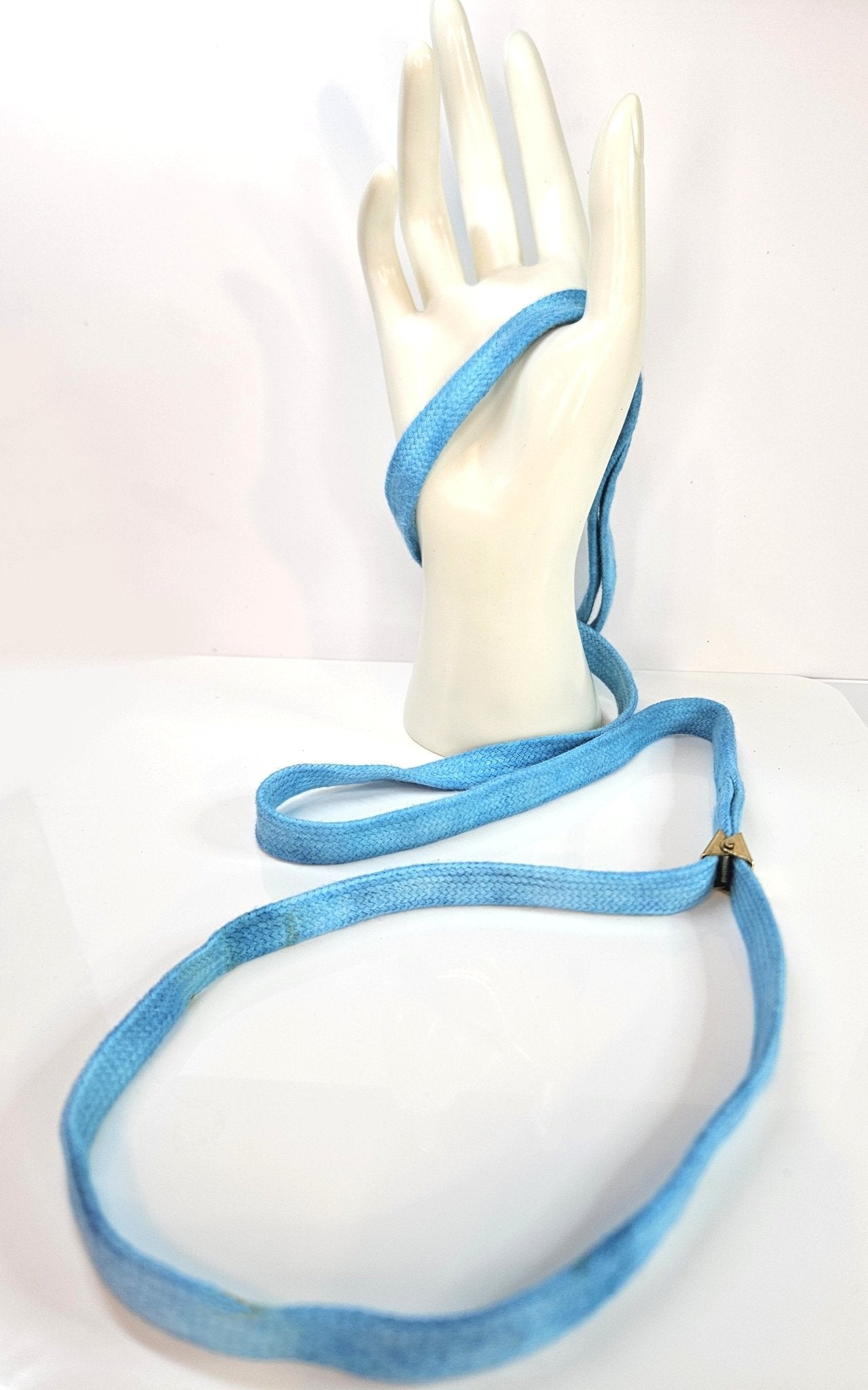 3/8" Cordo-Hyde Show Lead with Resco Collar -Blue - Champion Show Leads