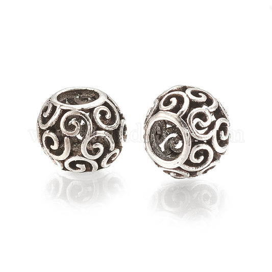 Filigree Swirls Antique Silver - pk 4