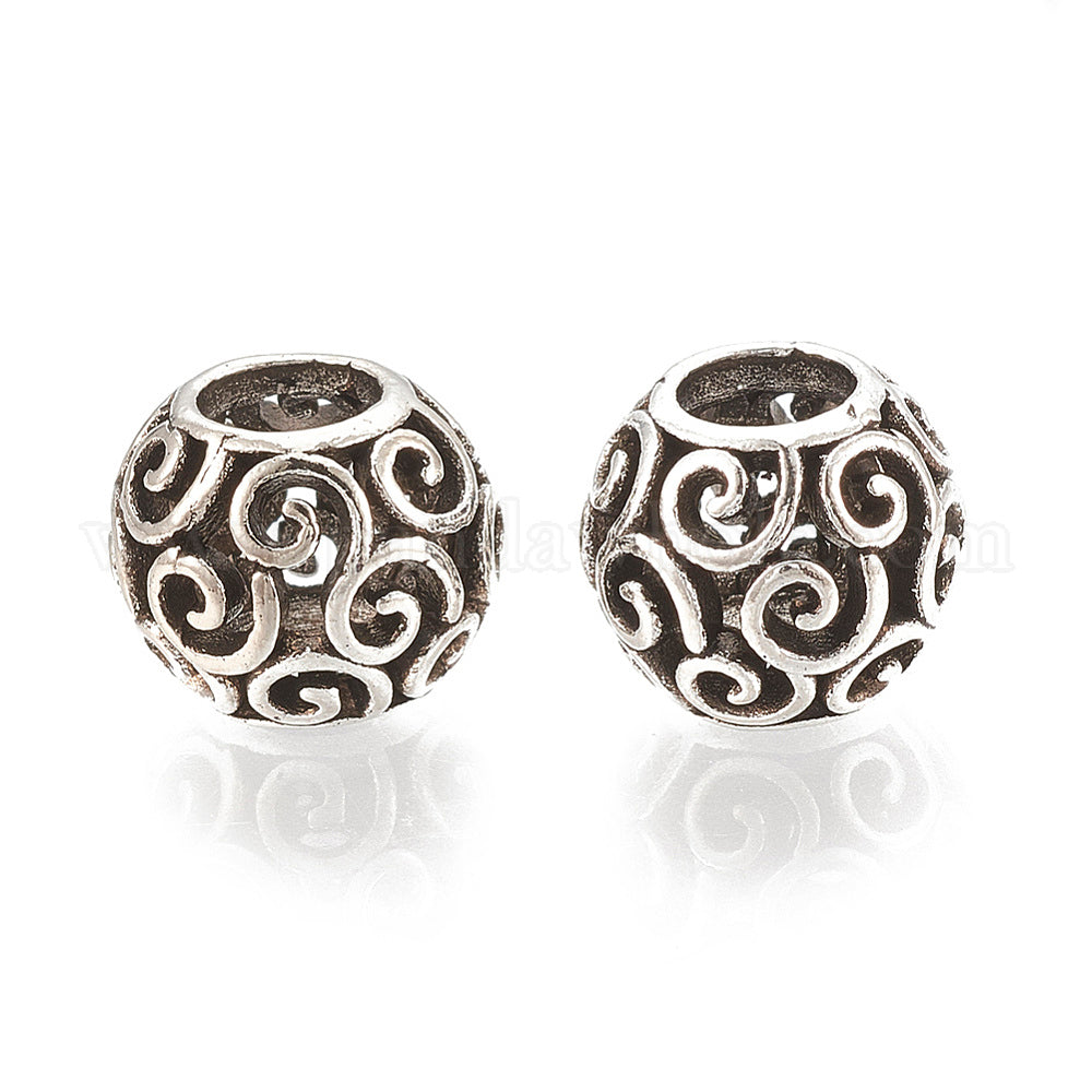Filigree Swirls Antique Silver - pk 4