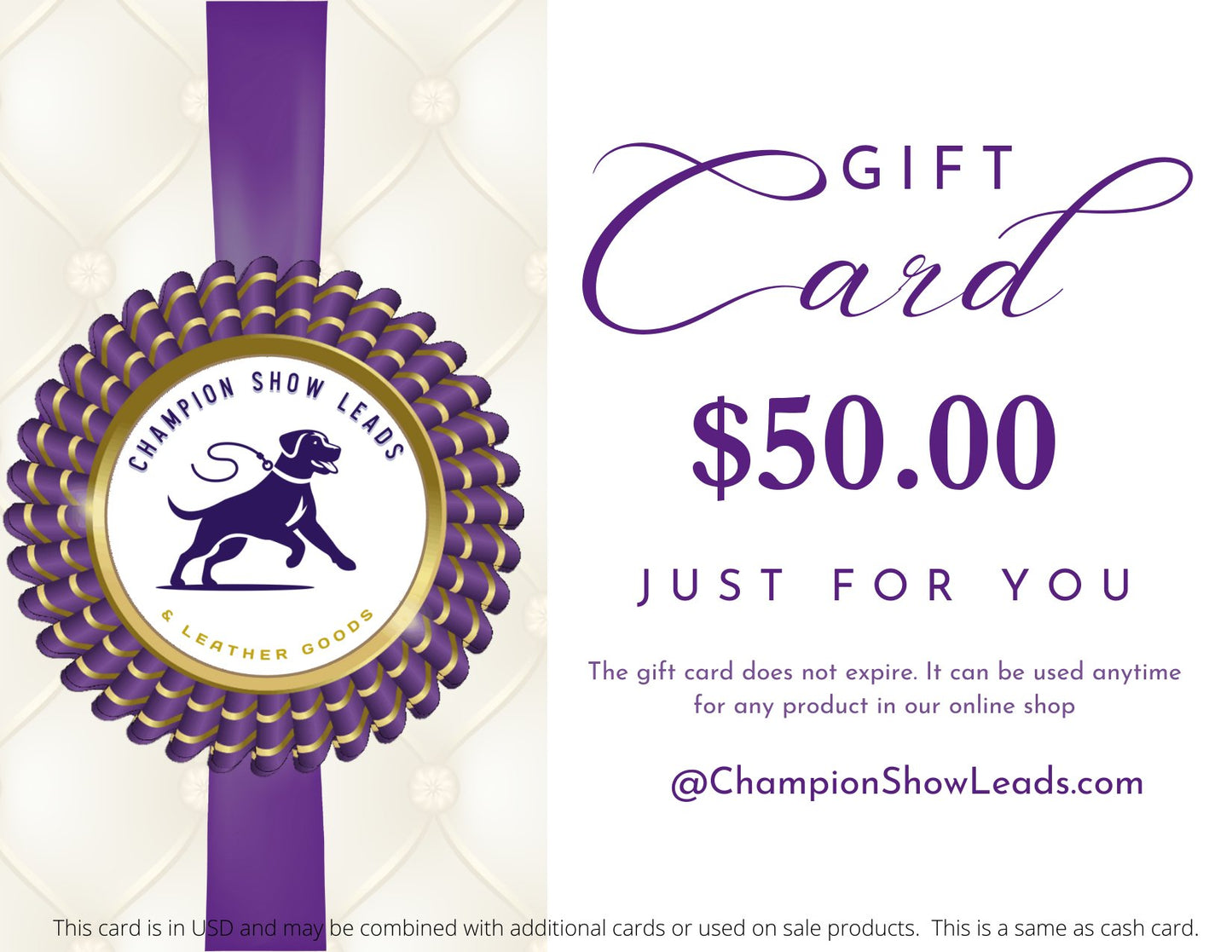 Gift Card - Champion Show Leads