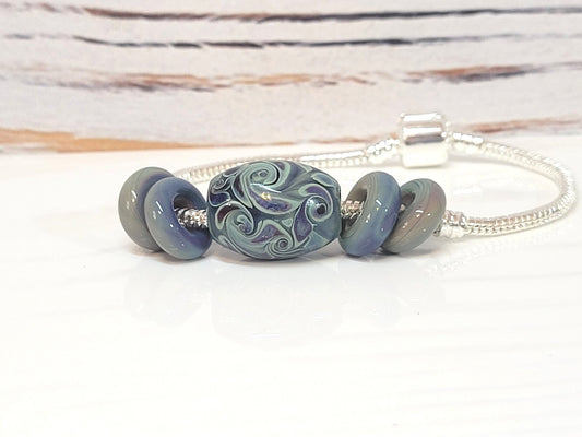 Cobalt Teal Watercolor Wave - ChampionShowLeads