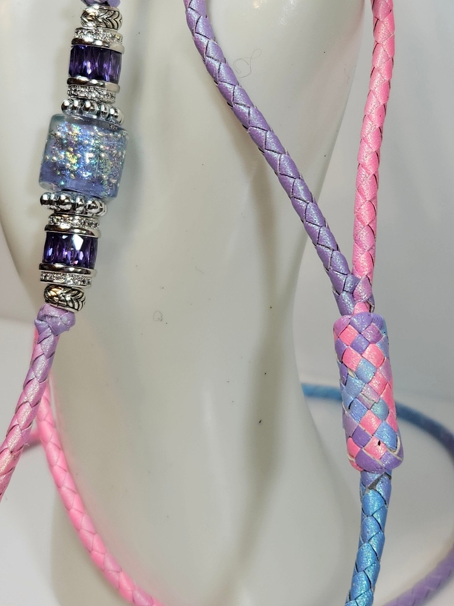 Custom Iridescent Cotton Candy - Champion Show Leads