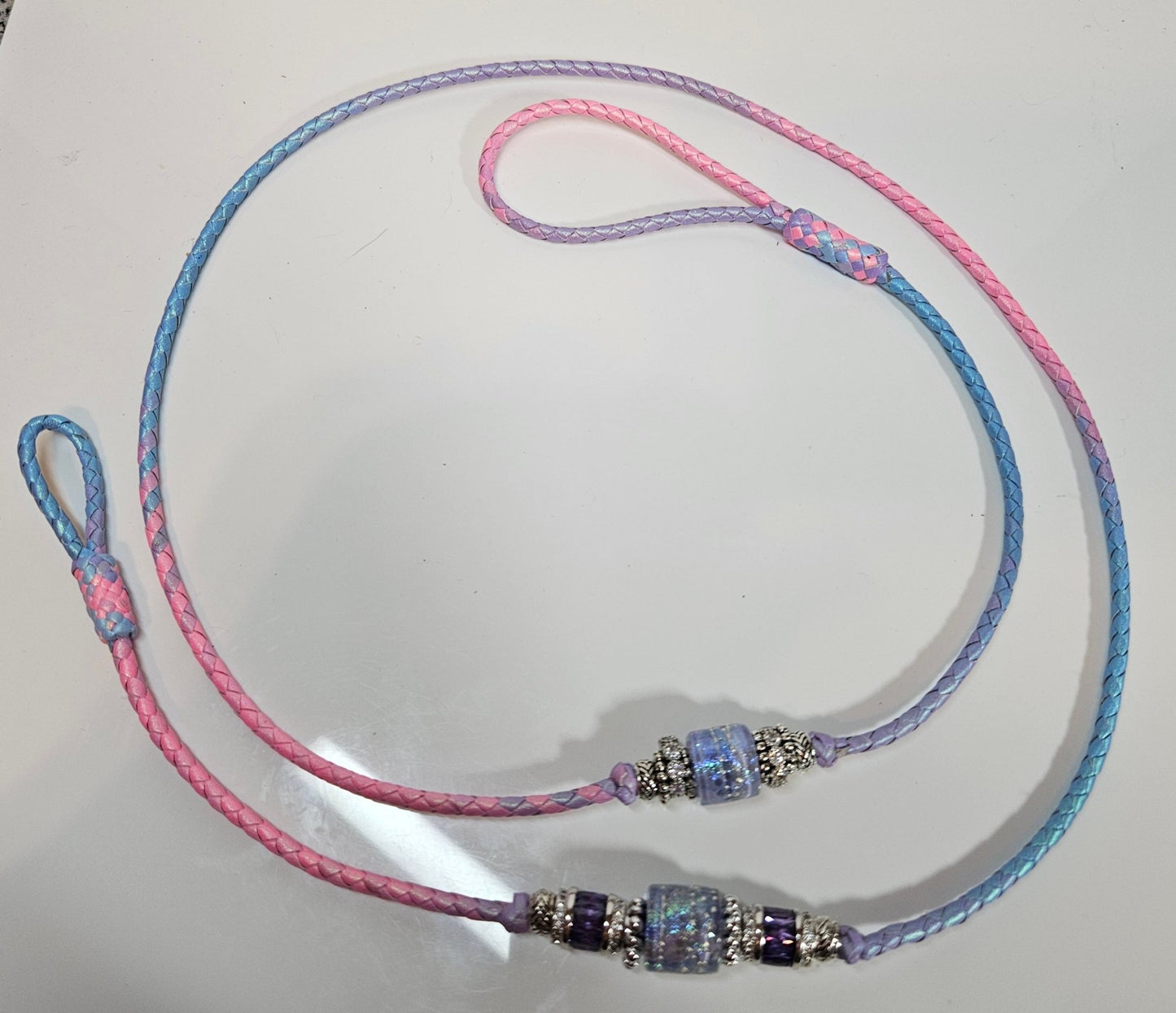 Custom Iridescent Cotton Candy - Champion Show Leads