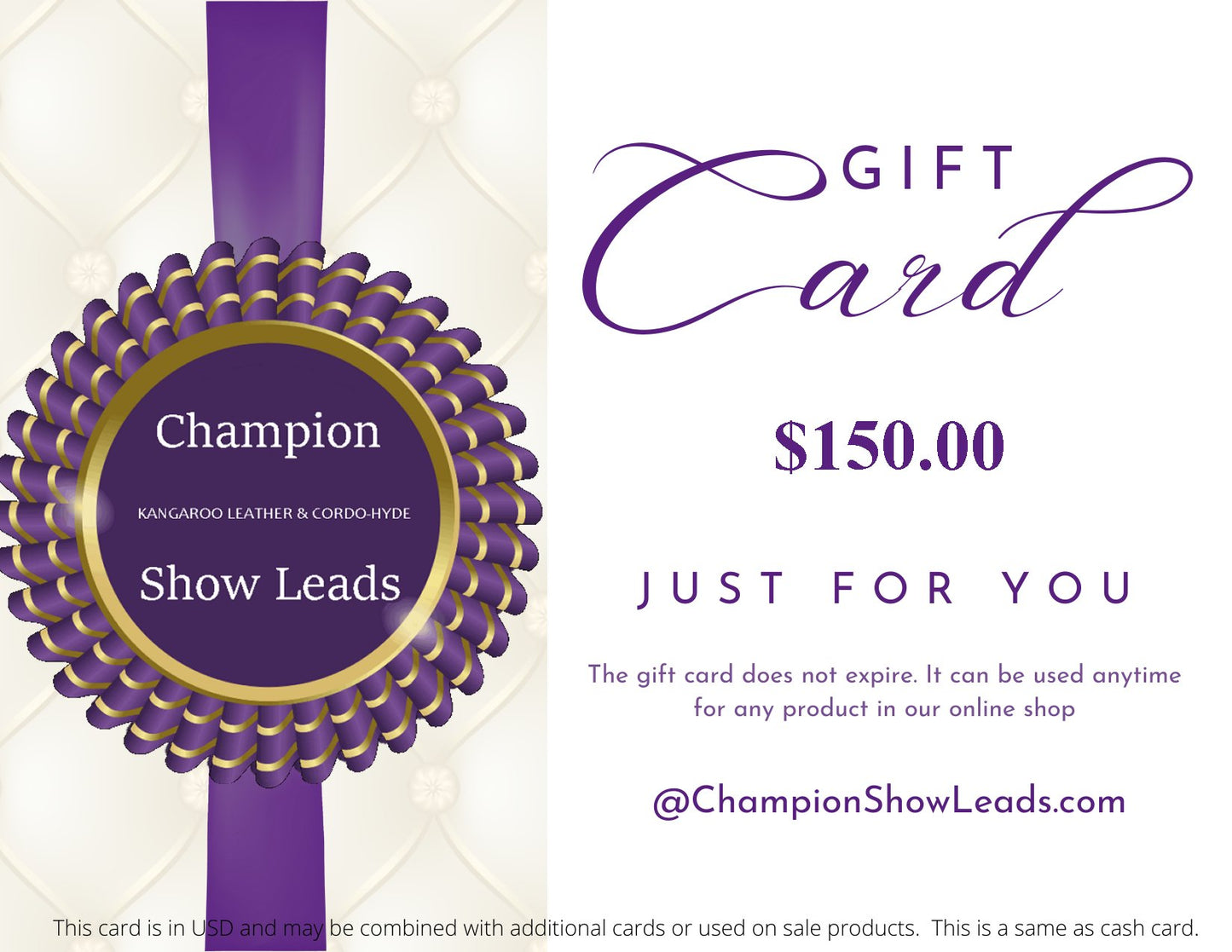Gift Card - Champion Show Leads