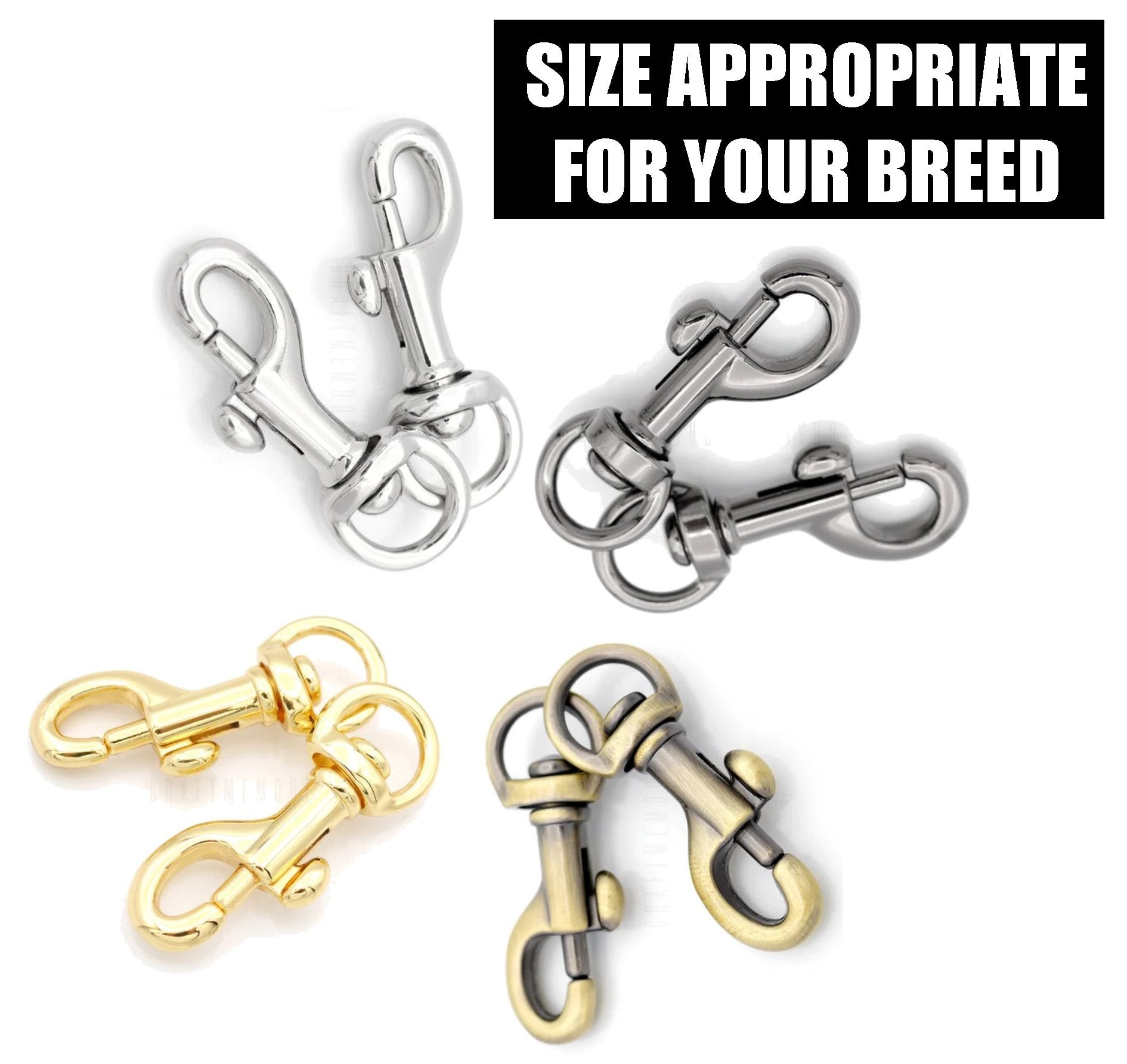 Options for Custom Order Leather Show Lead - Champion Show Leads